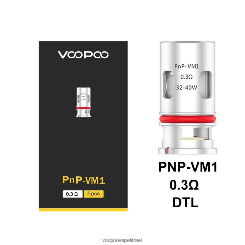 VOOPOO Vape Gene - VOOPOO PNP סלילים (5 יחידות) pnp-vm1 882ZTZ596