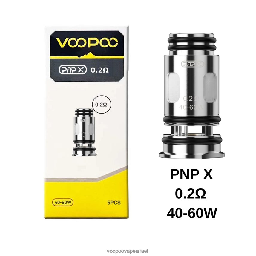 VOOPOO Vape Gene - VOOPOO PNP סלילים (5 יחידות) pnp x 0.2 אוהם 882ZTZ606