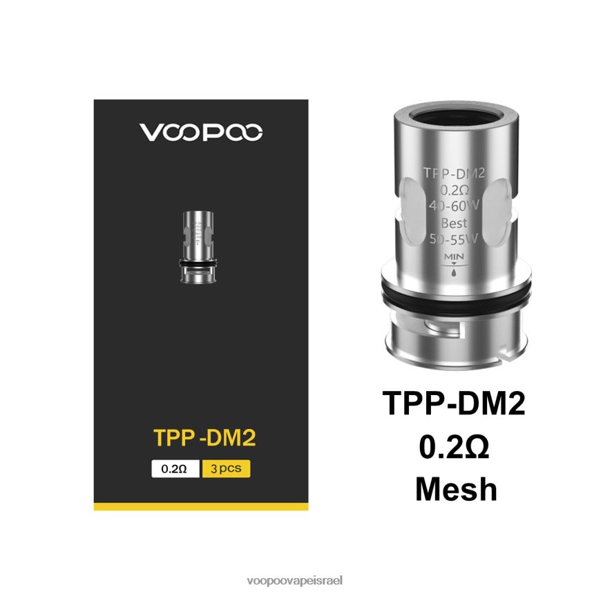 VOOPOO Vape Amazon - VOOPOO TPP סלילים (3 יחידות) tpp-dm2 882ZTZ609