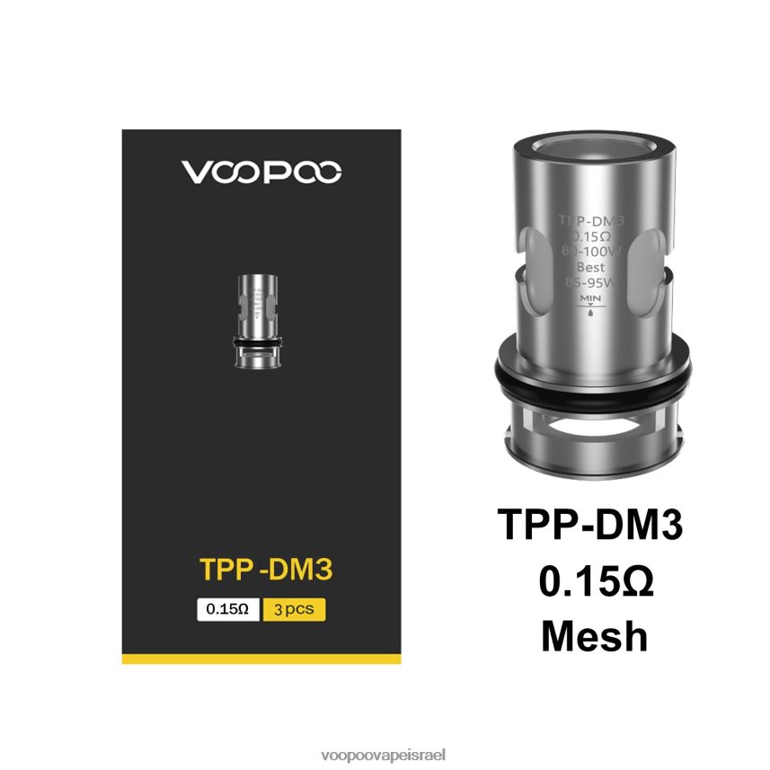 VOOPOO Vape Store - VOOPOO TPP סלילים (3 יחידות) tpp-dm3 882ZTZ610