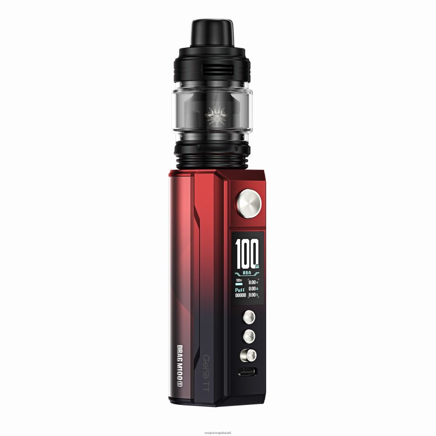 VOOPOO Vape Gene - VOOPOO DRAG M100S מכשיר mod אדום שחור 882ZTZ276